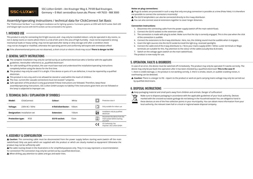 SSC-LUXon ClickConnect Basic Kurzanleitung SSC-LUXon ClickConnect Basic Kurzanleitung