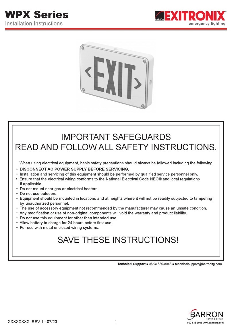 Exitronix WPX Series Bedienungsanleitung Exitronix WPX Series Bedienungsanleitung