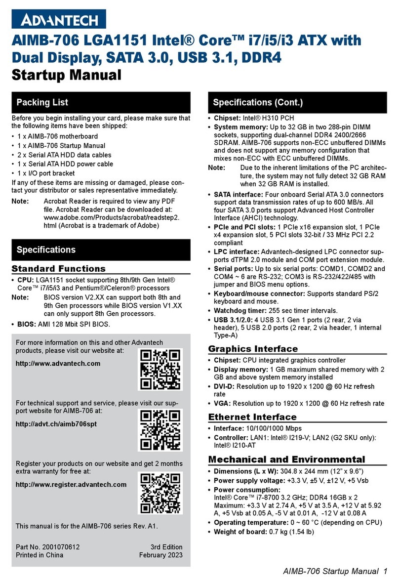 Advantech AIMB-706 Installations- und Betriebshandbuch