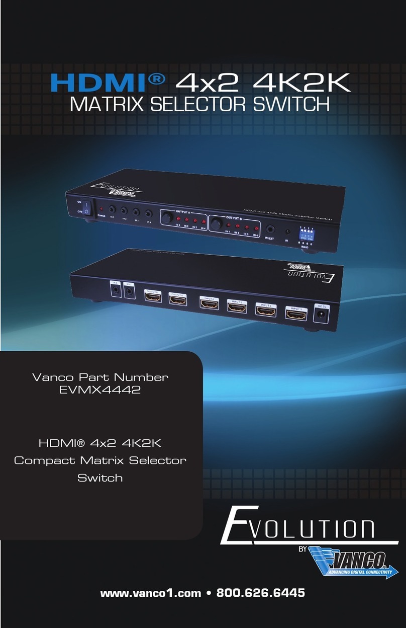 Vanco Evolution EVMX4442 Bedienungsanleitung Vanco Evolution EVMX4442 Bedienungsanleitung