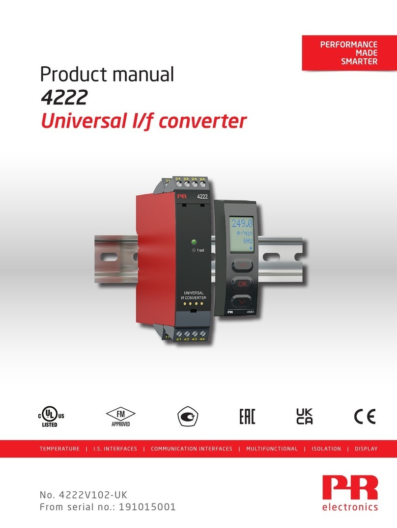 PR electronics 4222 Bedienungsanleitung