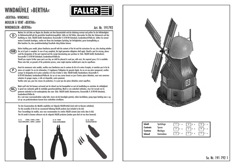 Faller Bertha Bedienungsanleitung