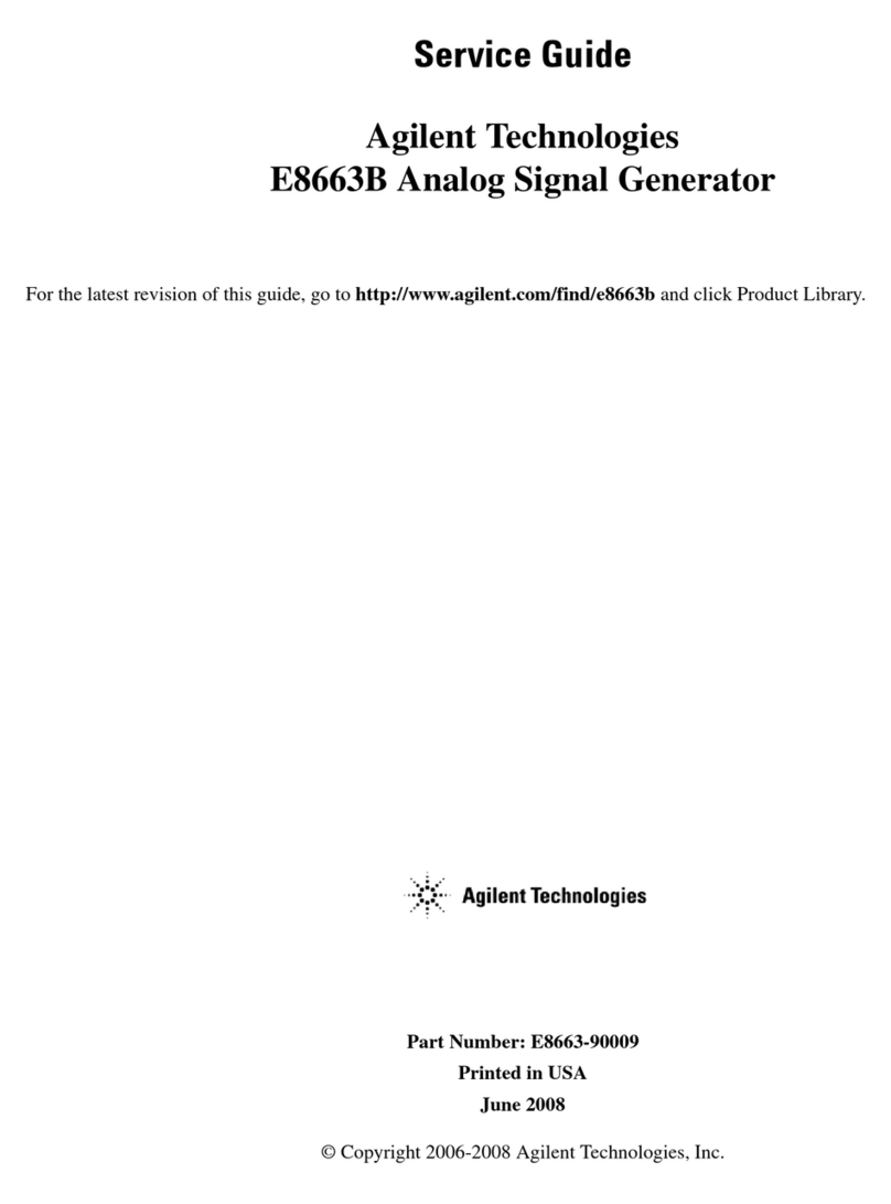Agilent Technologies E8663B Bedienungsanleitung
