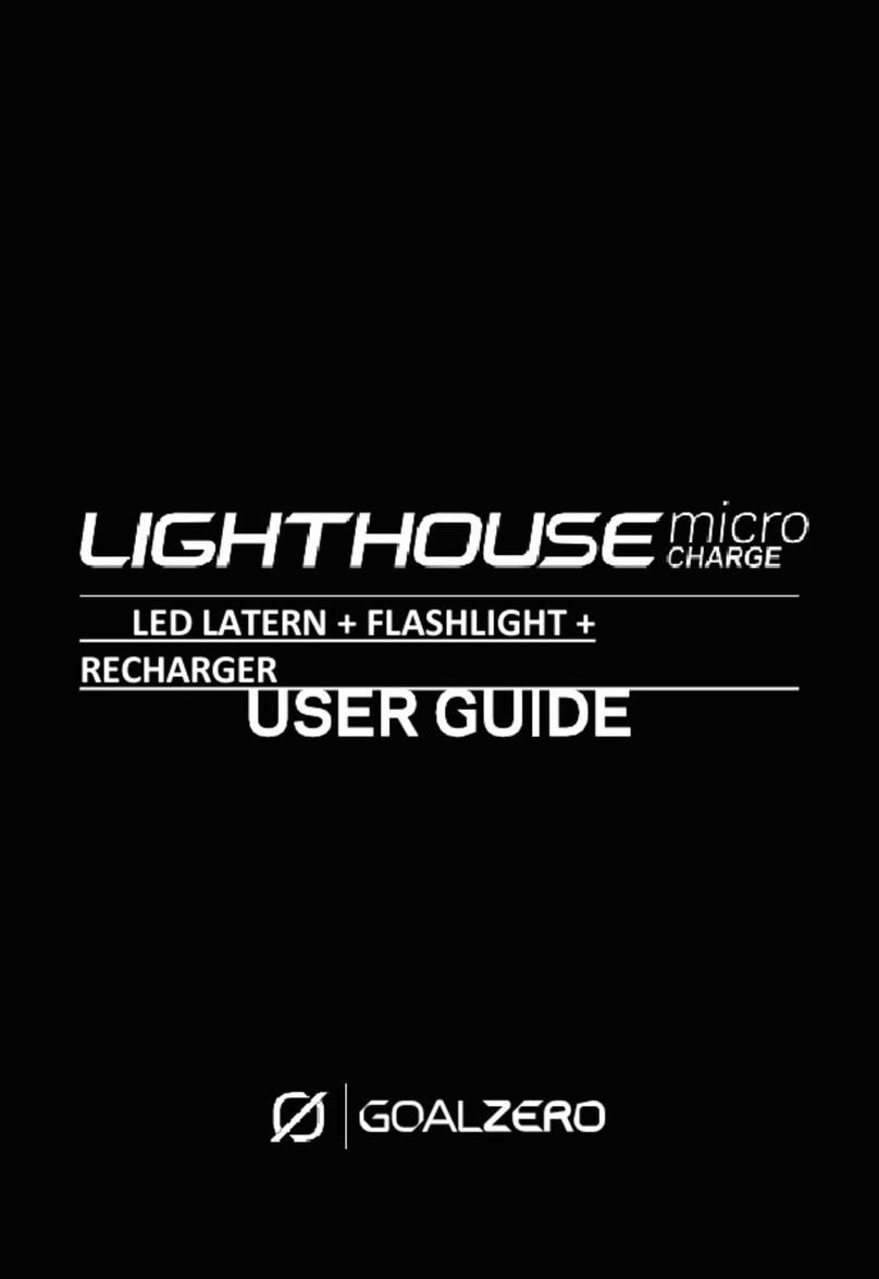 GOAL ZERO Lighthouse Micro Charge Bedienungsanleitung