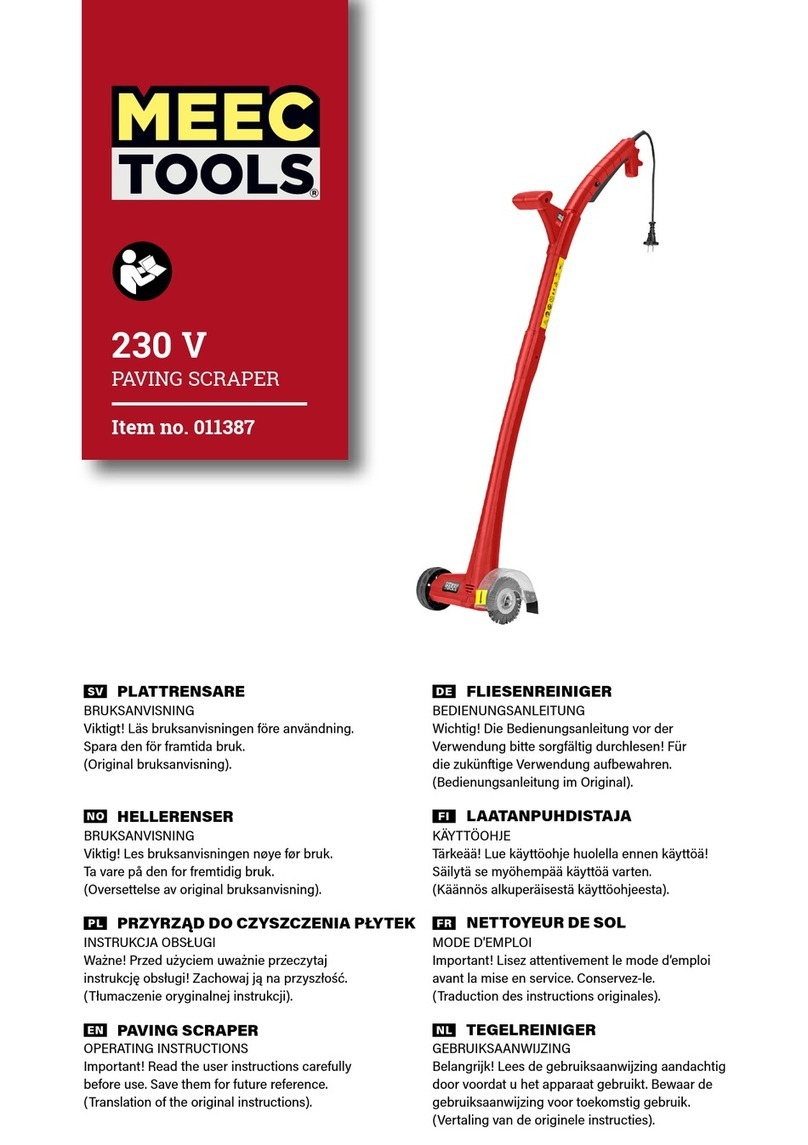 Meec tools 011387 Bedienungsanleitung