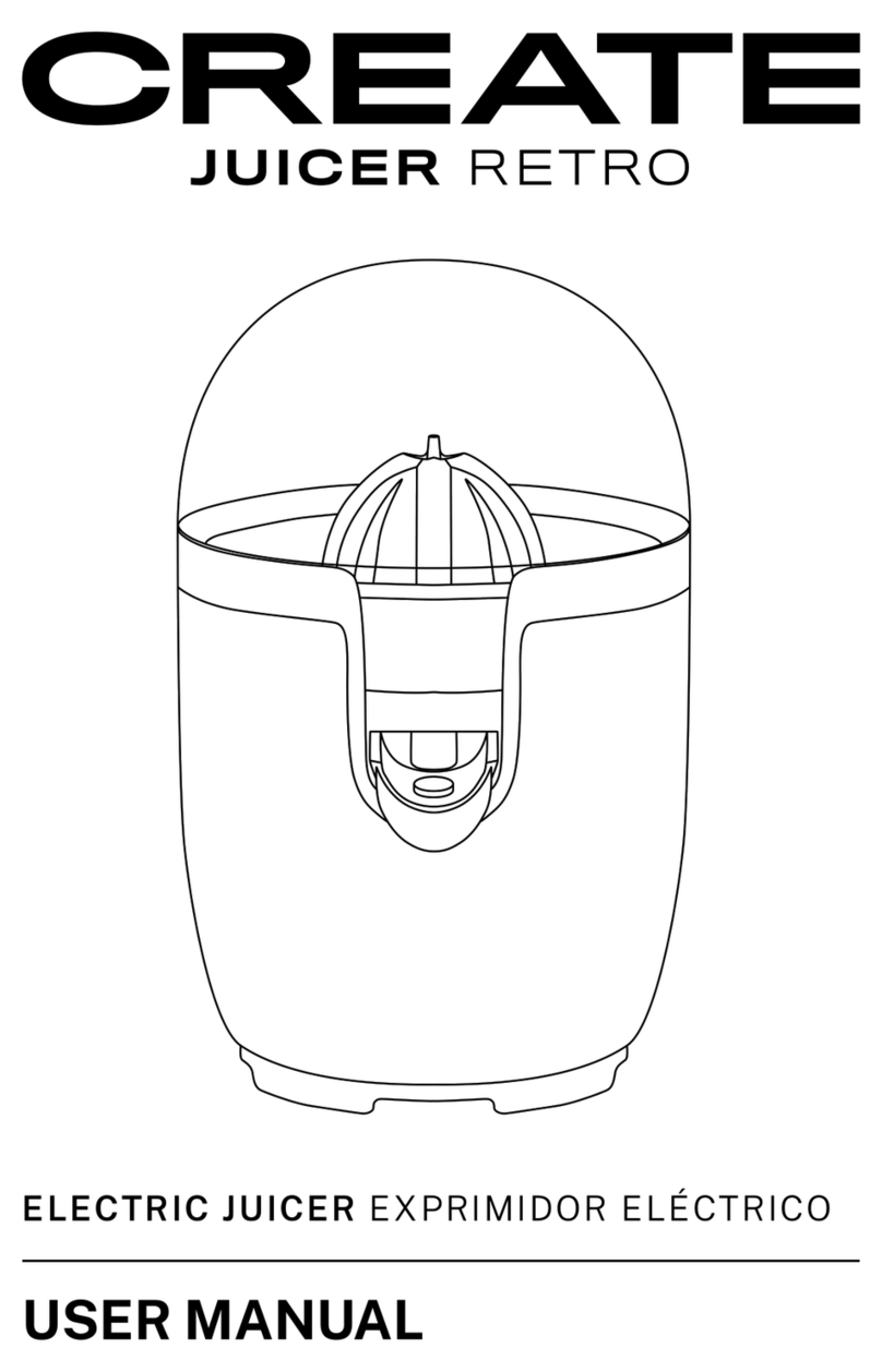 Create JUICER RETRO Bedienungsanleitung