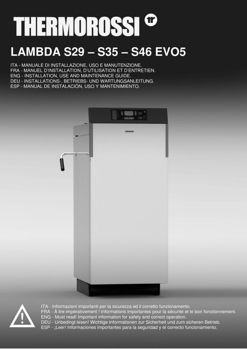 THERMOROSSI LAMBDA S29 EVO5 Montage- und Bedienungsanleitung THERMOROSSI LAMBDA S29 EVO5 Montage- und Bedienungsanleitung