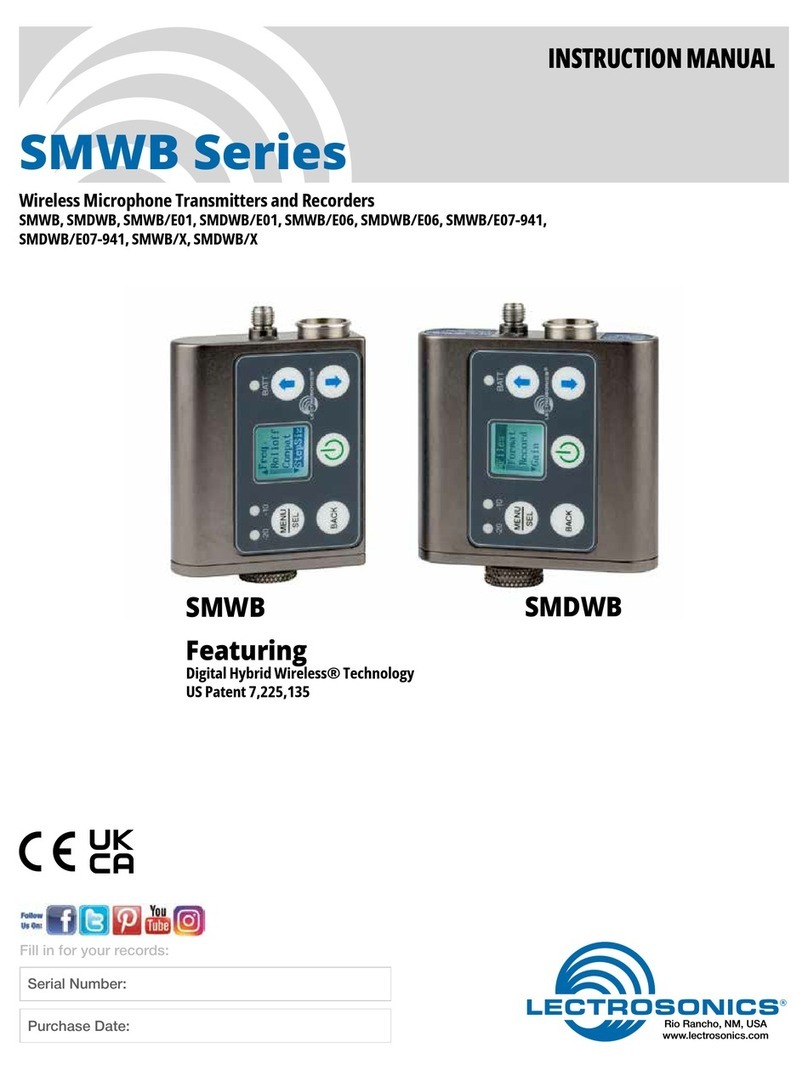 Lectrosonics SMWB/E06 Bedienungsanleitung