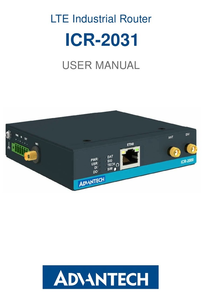 Advantech ICR-2031 Bedienungsanleitung