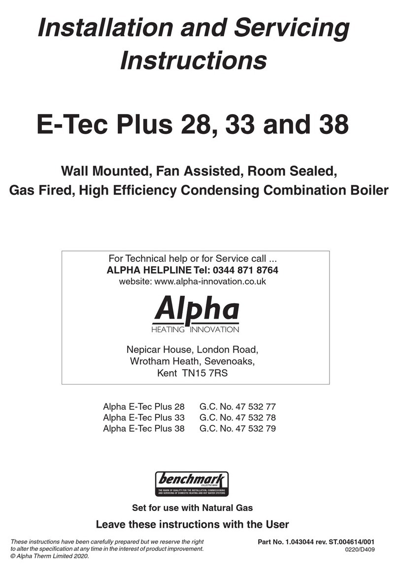 Benchmark Alpha E-Tec Plus 28 Benutzerhandbuch
