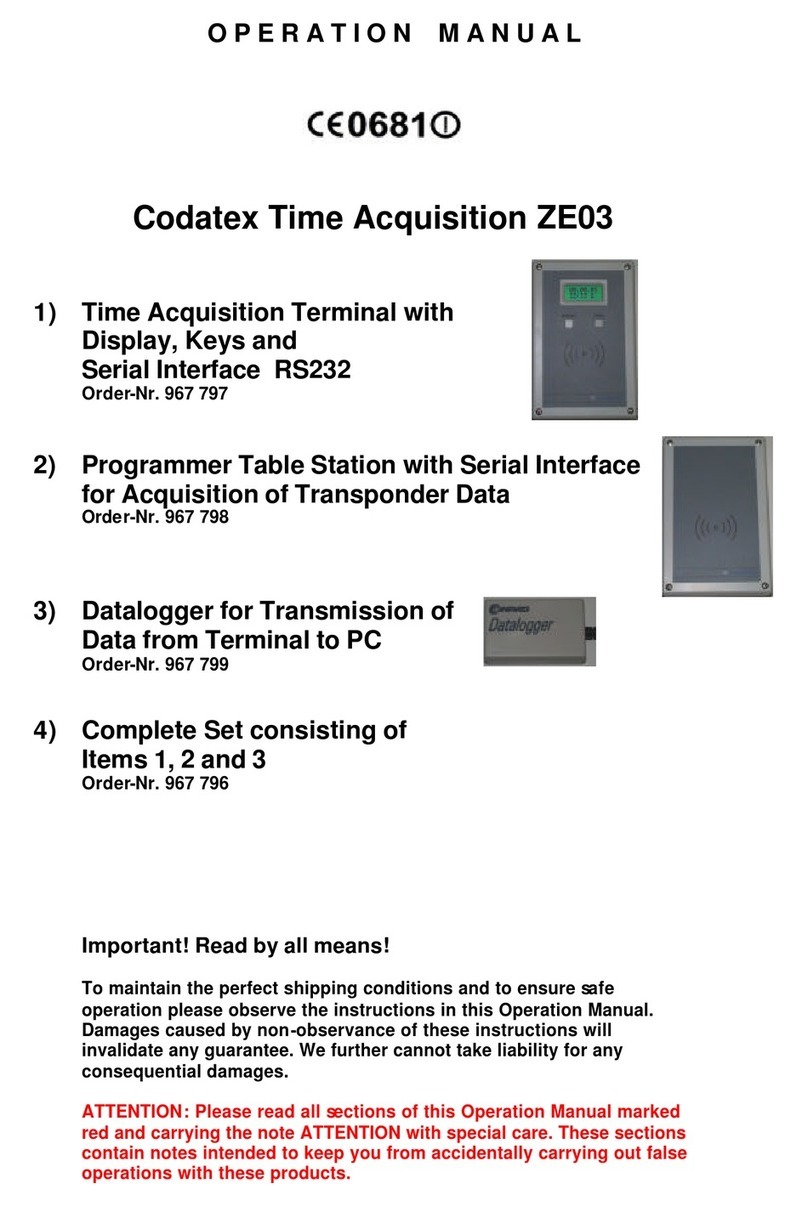 Codatex ZE03 Bedienungsanleitung