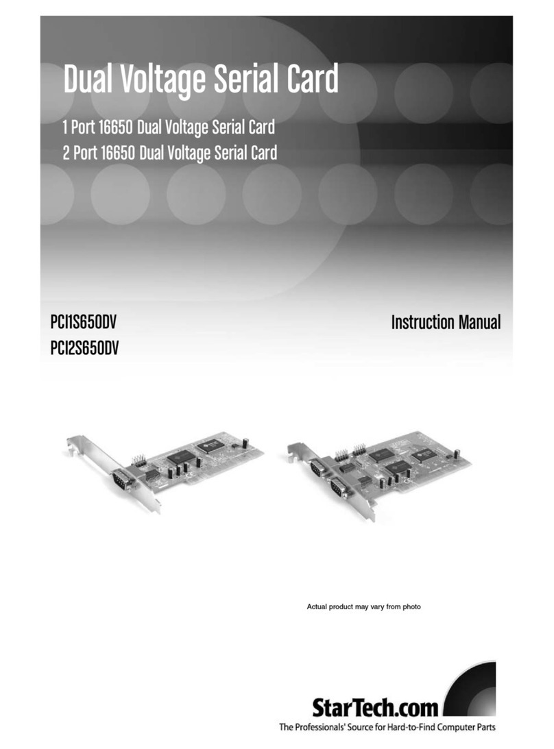 StarTech.com PCI1S650DV Bedienungsanleitung
