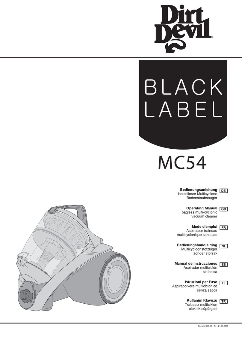 Dirt Devil INFINITY MC54 Black Bedienungsanleitung