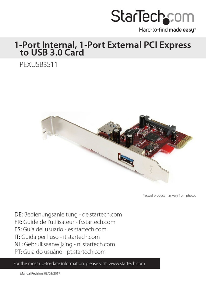 StarTech.com 8STPEXUSB3S11 Bedienungsanleitung