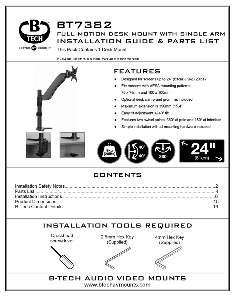 B-Tech BT7382 Bedienungsanleitung