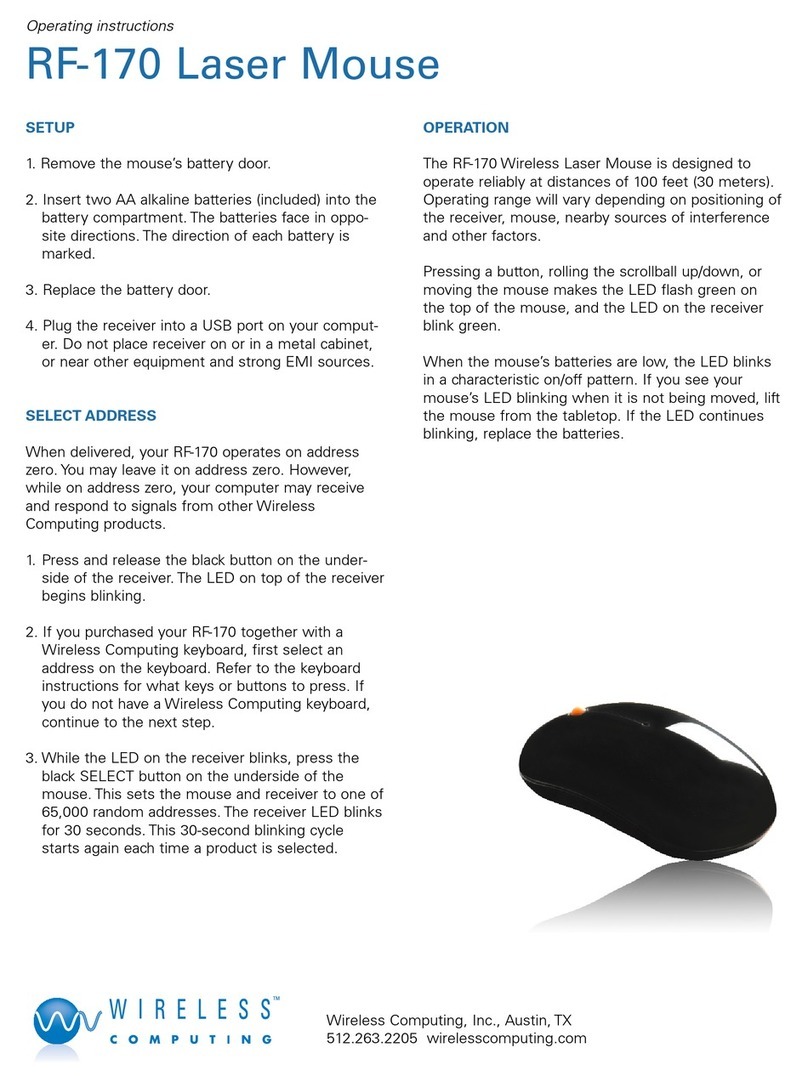 Wireless Computing RF-170 Bedienungsanleitung