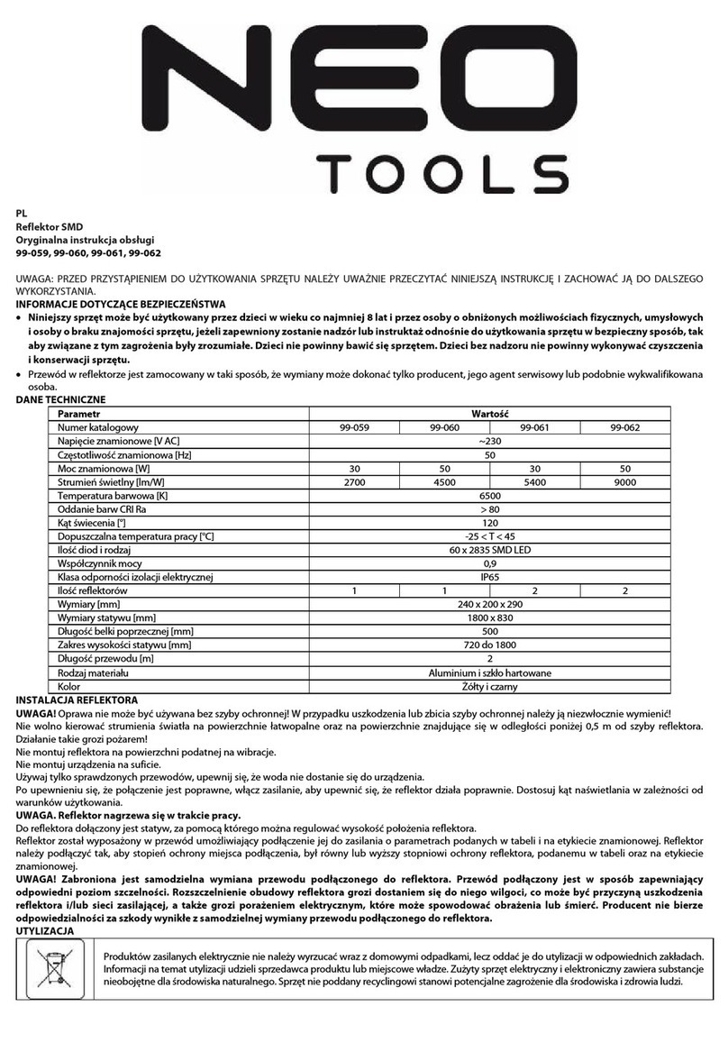 NEO TOOLS 99-059 Produktinformationsblatt NEO TOOLS 99-059 Produktinformationsblatt