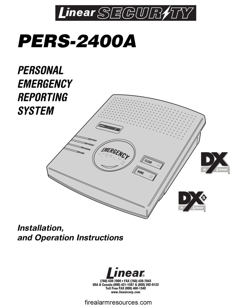 Linear Security PERS2400A Betriebsanleitung