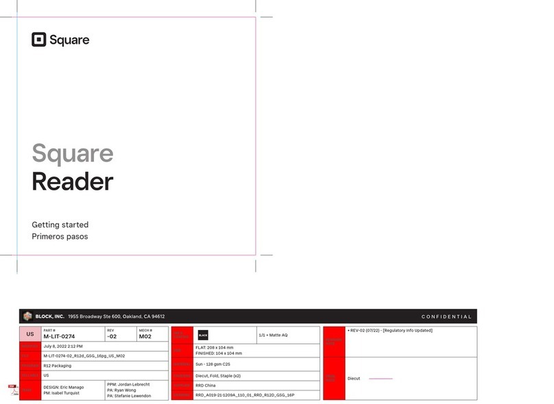 Block Square Reader Bedienungsanleitung